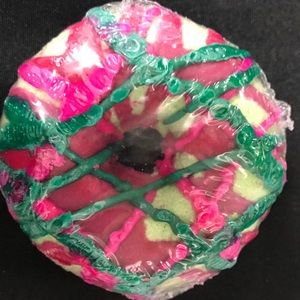 Handmade cucumber melon doughnut shaped bath bomb